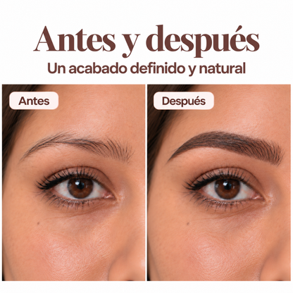 Cejas definidas en solo 3 pasos.
